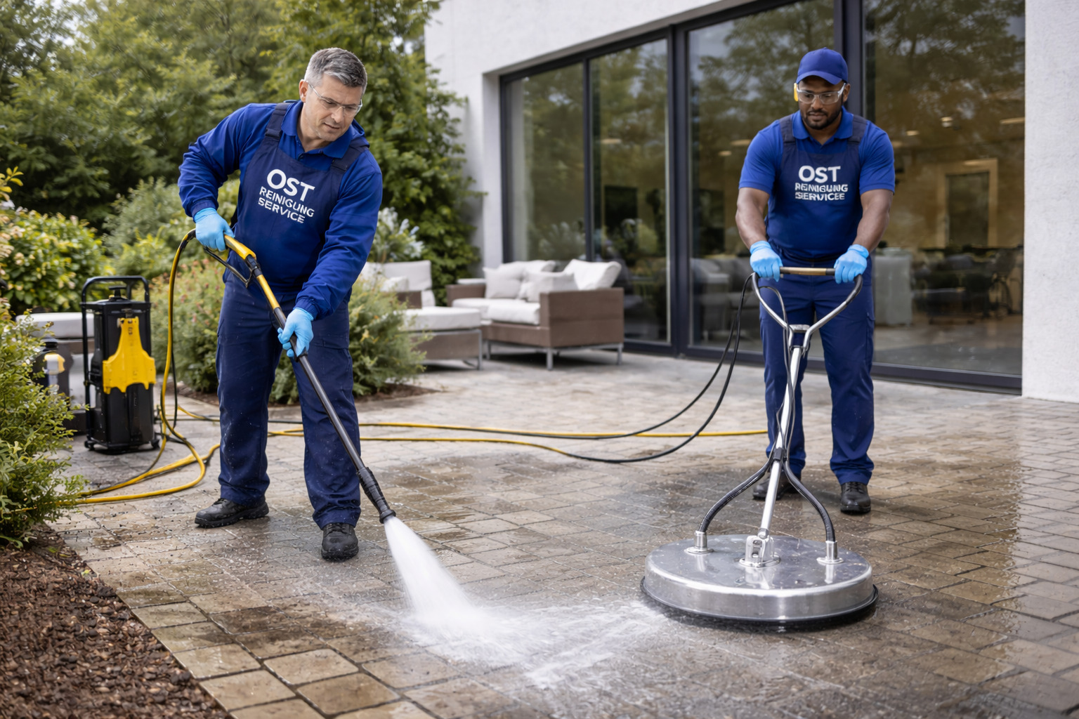 Pflastersteinreinigung