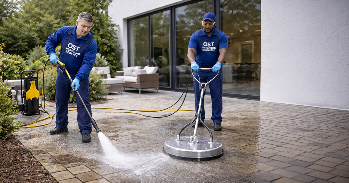 Pflastersteinreinigung